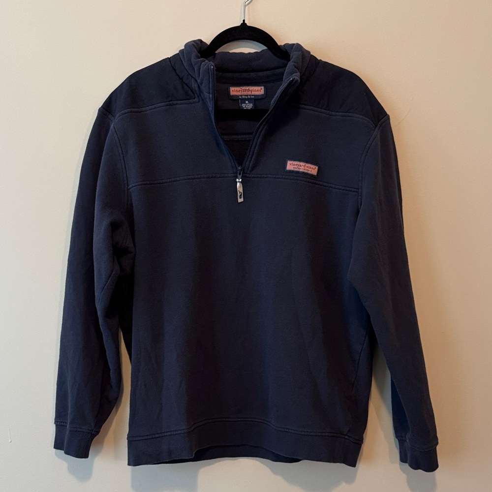 Vineyard Vines Men's Navy Zip-Up Sweater